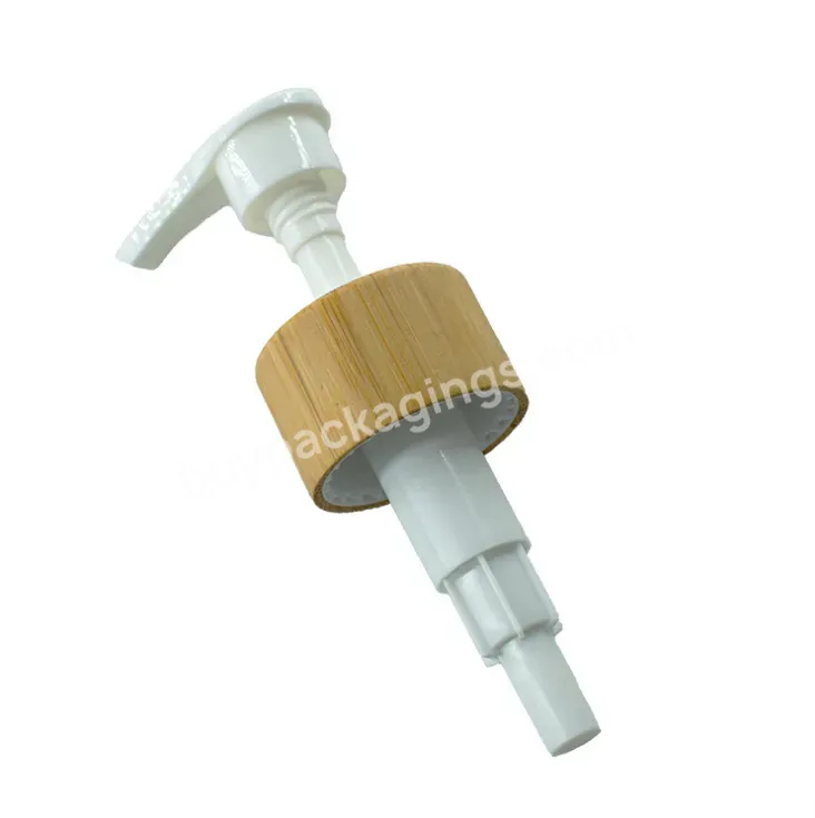 Oem Custom Eco Friendly Bamboo Lotion Dispenser Pump 28mm Manufacture