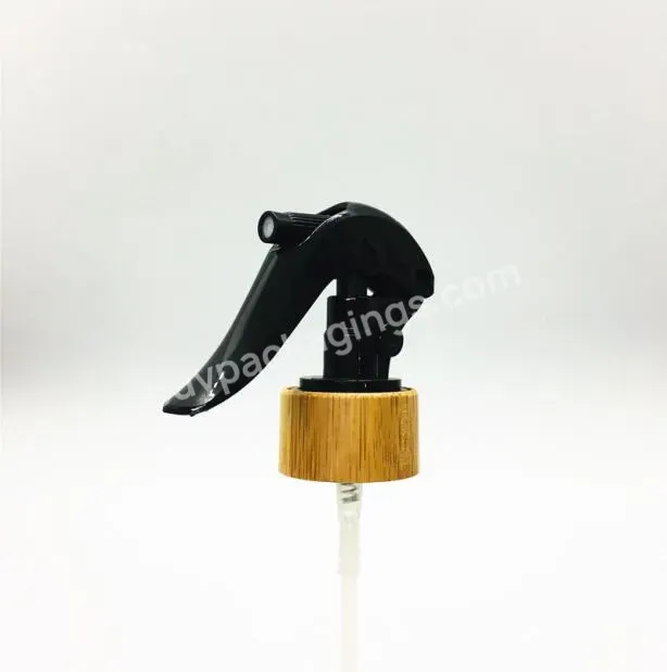 Oem Custom Eco-friendly Plastic Black Bamboo Mini Trigger Sprayer 24/410 28/410