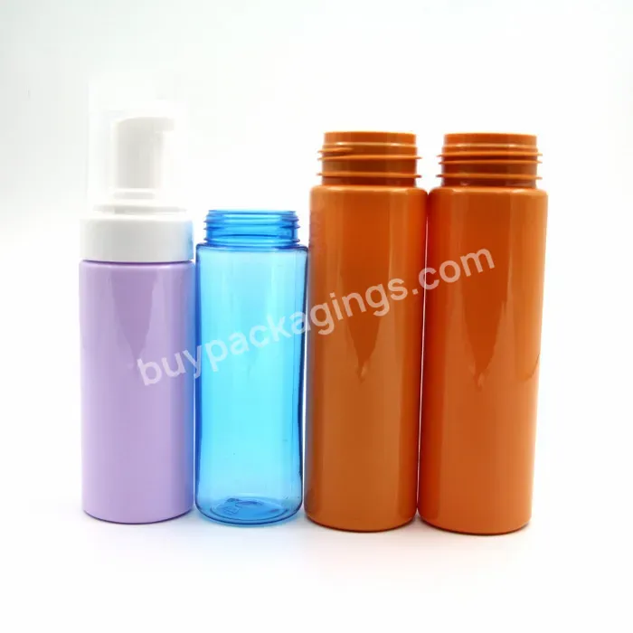 Oem Custom Empty Cleanser Foaming Facewash Bottle Round Hand Soap Bottle Manufacturer/wholesale