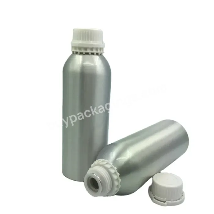 Oem Custom Essential Oil Bottle Empty 1000ml 750ml Perfume Aluminum Bottle With Temper Evident Lids Manufacturer/wholesale