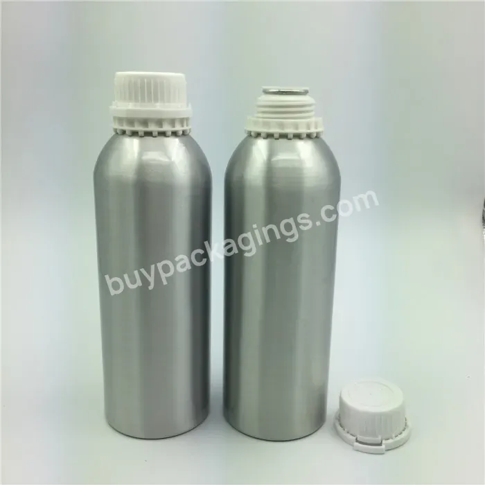 Oem Custom Essential Oil Bottle Empty 1000ml 750ml Perfume Aluminum Bottle With Temper Evident Lids Manufacturer/wholesale