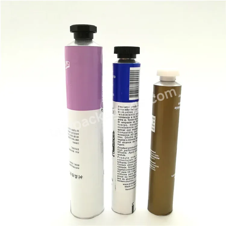 Oem Custom Factory 10ml-50ml Empty Aluminum Hand Cream Tube For Cosmetics Packaging