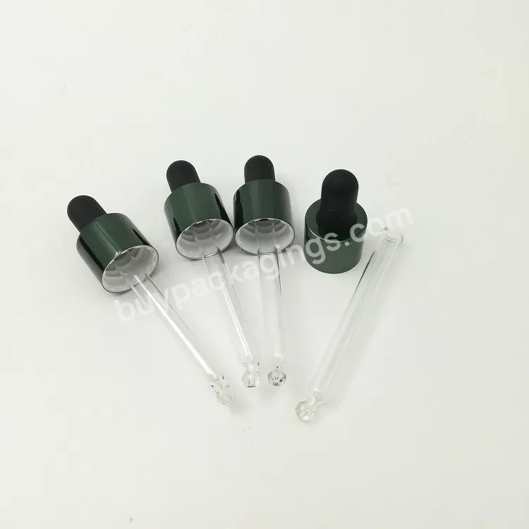 Oem Custom Factory 18/410 20/410 Metallic Aroma Perfume Bottle Screw Cap/cosmetics Essential Oil Bottle Screw Dropper Lids Manufacturer/wholesale