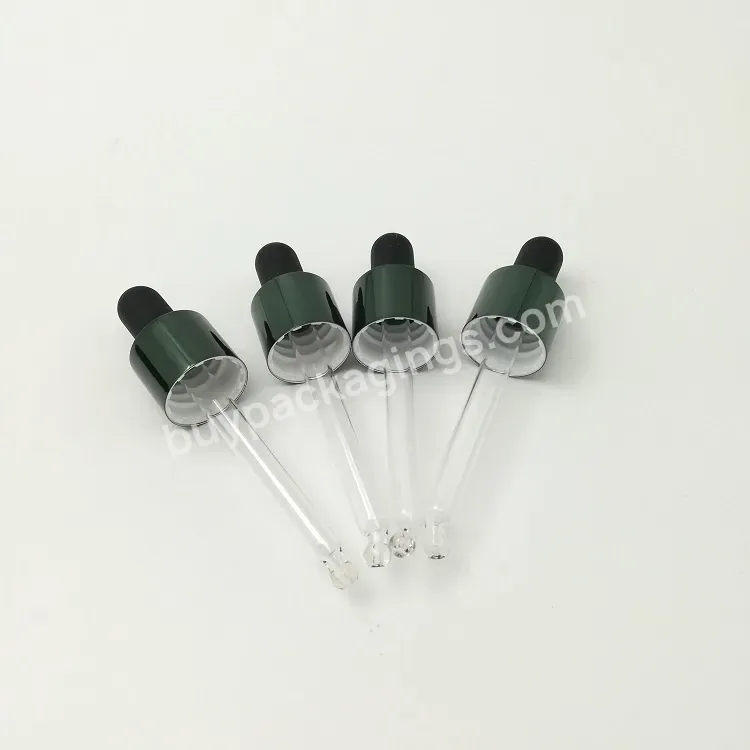 Oem Custom Factory 18/410 20/410 Metallic Aroma Perfume Bottle Screw Cap/cosmetics Essential Oil Bottle Screw Dropper Lids Manufacturer/wholesale