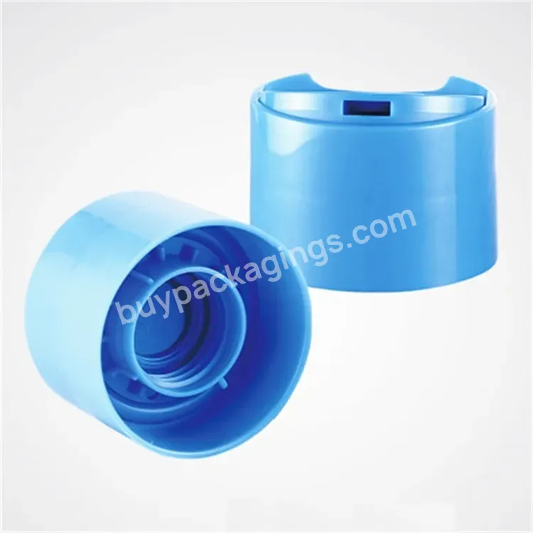 Oem Custom Factory 24/410 28/410 Large Diameter Double Layers Plastic Disc Press Cap Flip Cap Lid For Plastic Bottle