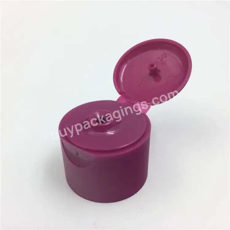 Oem Custom Factory 24/410 Matt Purple Color Pp Plastic Flip Top Bottle Cap