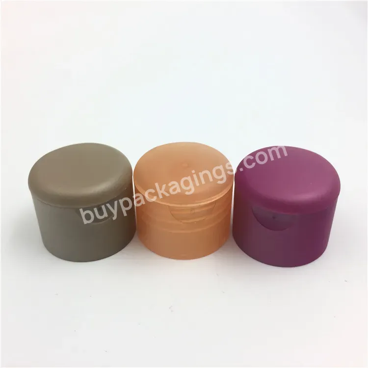 Oem Custom Factory 24/410 Matt Purple Color Pp Plastic Flip Top Bottle Cap