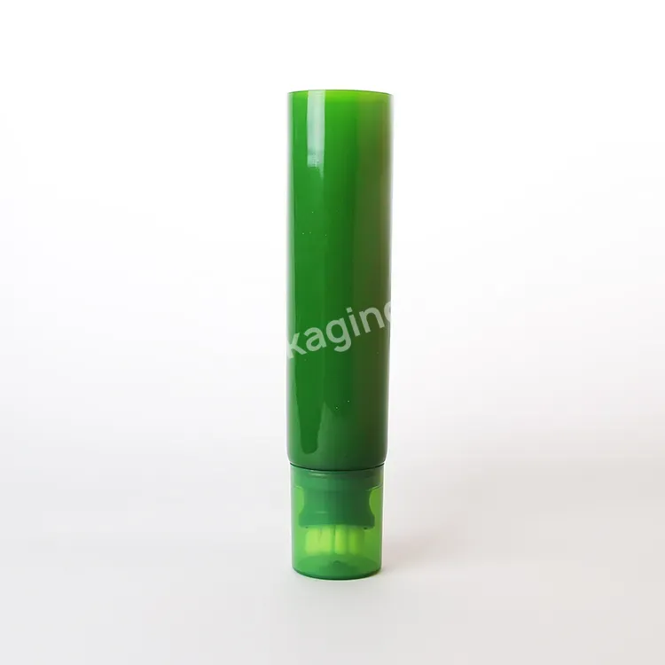 Oem Custom Factory 40mm Empty Plastic Tube Pe Soft Cosmetic Tube Brush Applicator Facial Cleanser Tube 100g