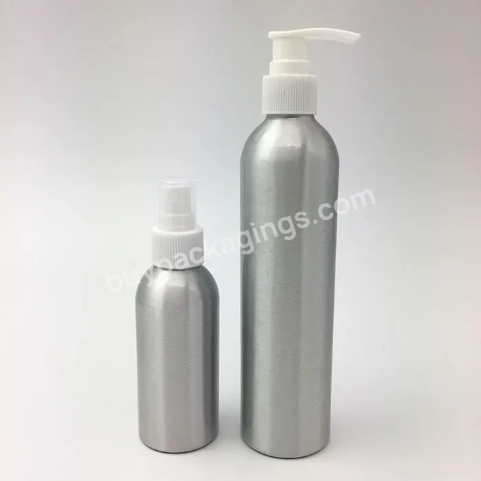 Oem Custom Factory Aluminum Lotion Bottle Cosmetic Aluminum Bottle With Lotion Pump Manufacturer/wholesale