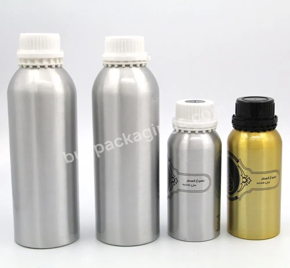 Oem Custom Factory Cosmetic Aluminum Bottle With Temper Evident Cap For Essential Oil 1000ml,250ml Manufacturer/wholesale