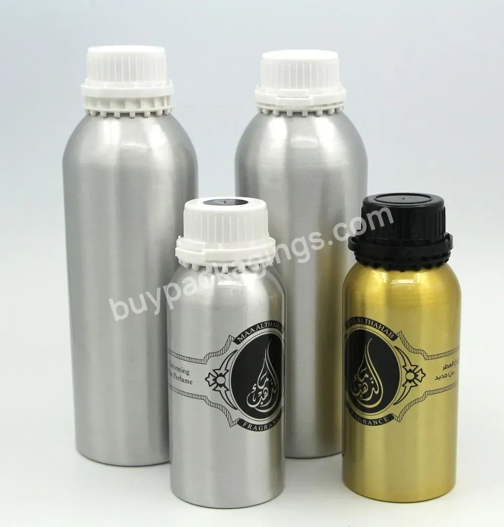 Oem Custom Factory Cosmetic Aluminum Bottle With Temper Evident Cap For Essential Oil 1000ml,250ml Manufacturer/wholesale