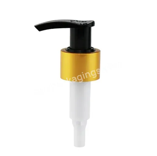 Oem Custom Factory Hot Sale 24/410 Matt Gold Aluminum Dispenser Pump,Matt Gold Lotion Pump For Bottle