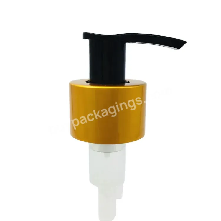 Oem Custom Factory Hot Sale 24/410 Matt Gold Aluminum Dispenser Pump,Matt Gold Lotion Pump For Bottle