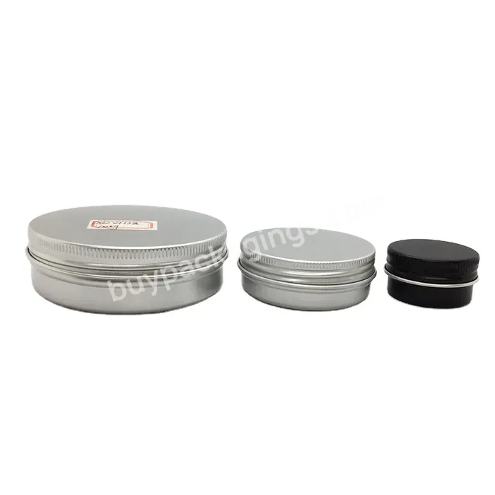 Oem Custom Factory Price Custom 20g 50g 100g Lip Balm Eye Shadow Metal Tins Empty Aluminum Cosmetic Cream Jar With Aluminum Lid Manufacturer/wholesale - Buy Metal Tins,Aluminum Cream Jar.