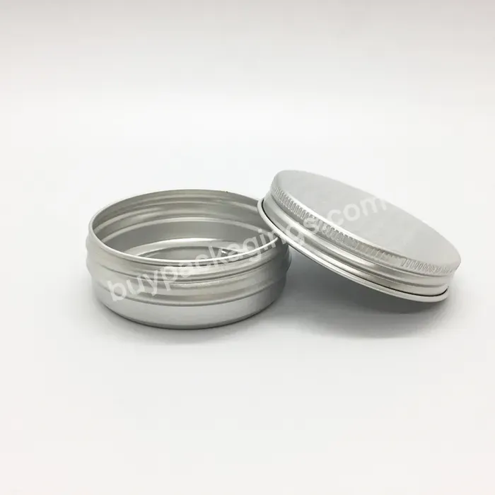 Oem Custom Factory Price Custom 20g 50g 100g Lip Balm Eye Shadow Metal Tins Empty Aluminum Cosmetic Cream Jar With Aluminum Lid Manufacturer/wholesale - Buy Metal Tins,Aluminum Cream Jar.