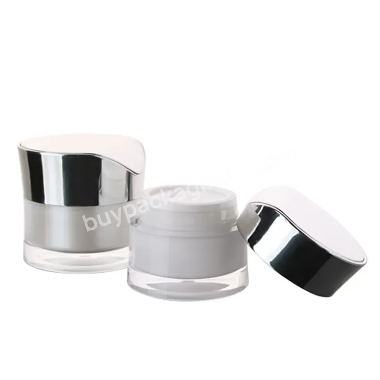 Oem Custom High Grade Cosmetic Packaging 30ml 50ml Acrylic Cream Jar For Eye Serum Manufacturer