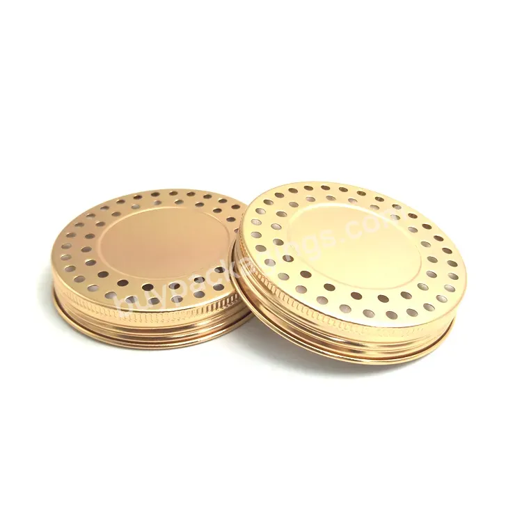 Oem Custom Hollow Out Screw Aluminum Cover Aluminum Caps With Hole For Air Freshener Container