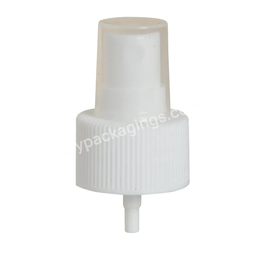 Oem Custom Logo 20mm 24mm Ribbed Closure White Pp Plastic Fine Mist Sprayer