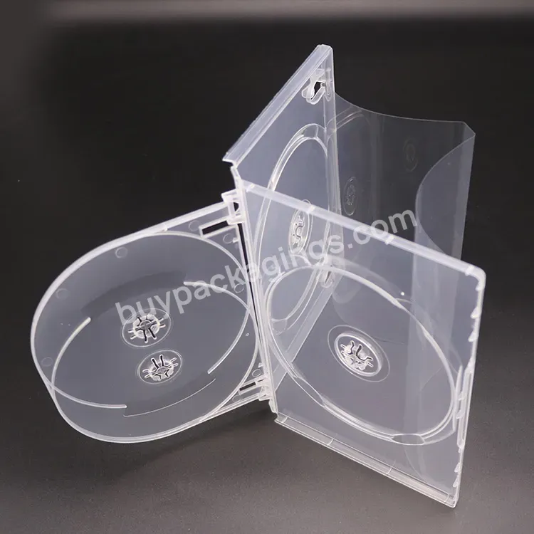 Oem Custom Logo 4disc Cd Custom Jewel Case Dvd Boxes For Cd Dvd Disks 14mm Dvd Cd Case