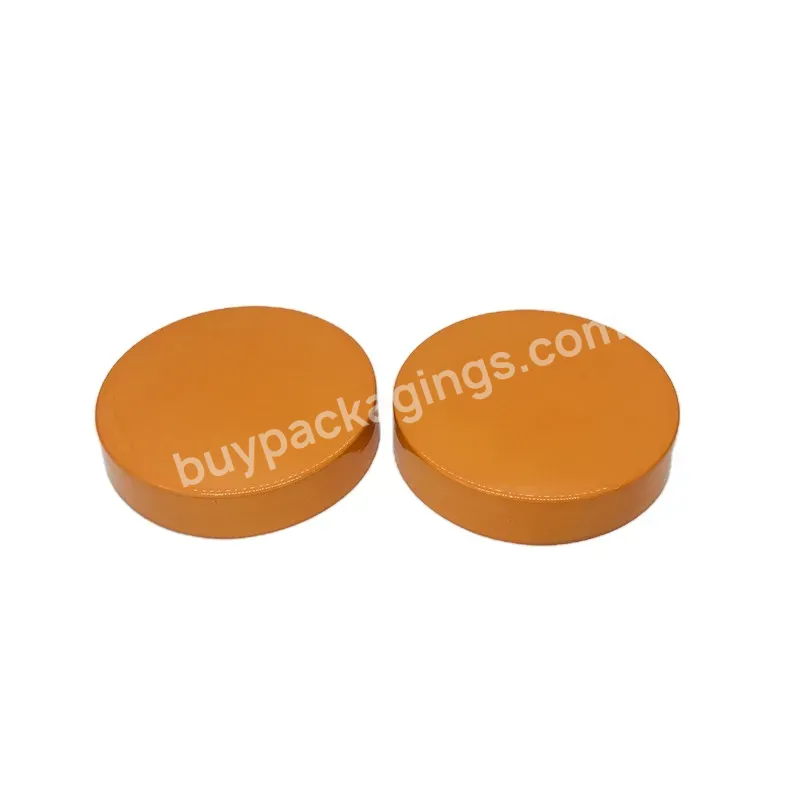 Oem Custom Logo 68mm Pp Plastic Cap Red Orange Blue Wide Mouth Cap Creams Jar Screw Lid