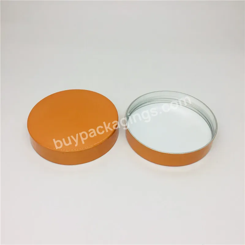 Oem Custom Logo 68mm Pp Plastic Cap Red Orange Blue Wide Mouth Cap Creams Jar Screw Lid