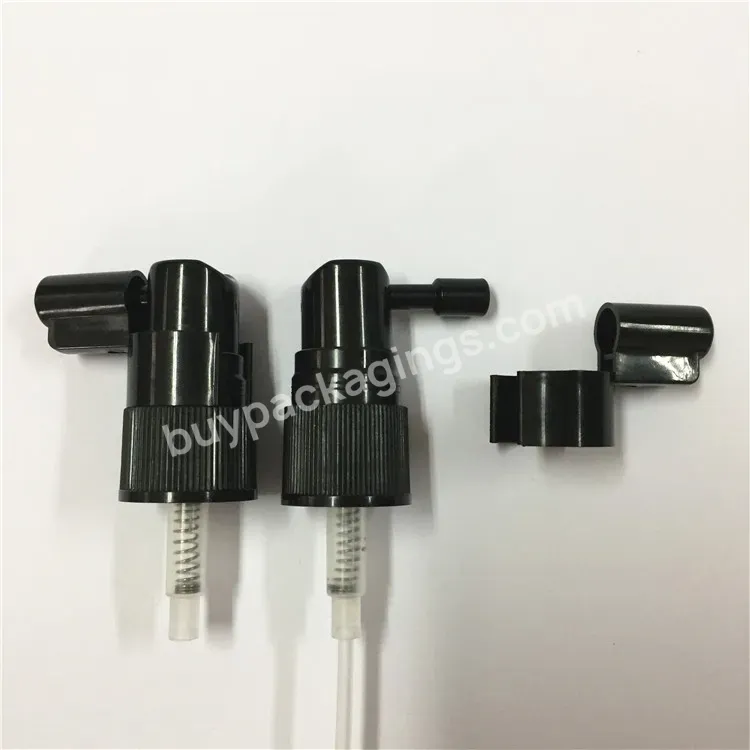 Oem Custom Logo Black Plastic Oral Sprayer 20/410,Personal Throat Sprayer Pump,Long Nozzle Medicine Pump Manufacturer/wholesale