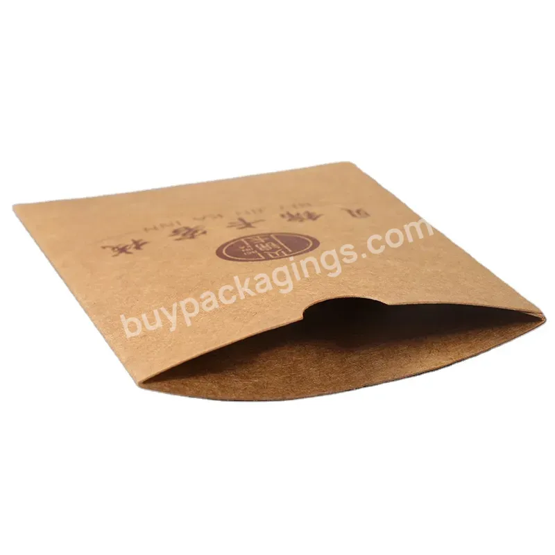 Oem Custom Logo Gold Foil Stamp Black Kraft Paper Business Card Envelope Sleeve Business Receipt Packaging Envelope