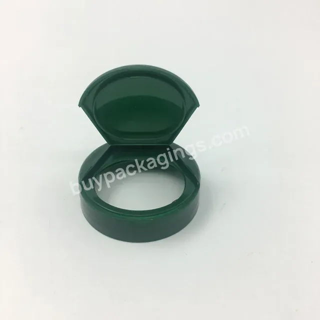 Oem Custom Logo Green Color Flip Top Cap For Plastic Pill Bottle/cap For Capsule Bottle Manufacturer/wholesale