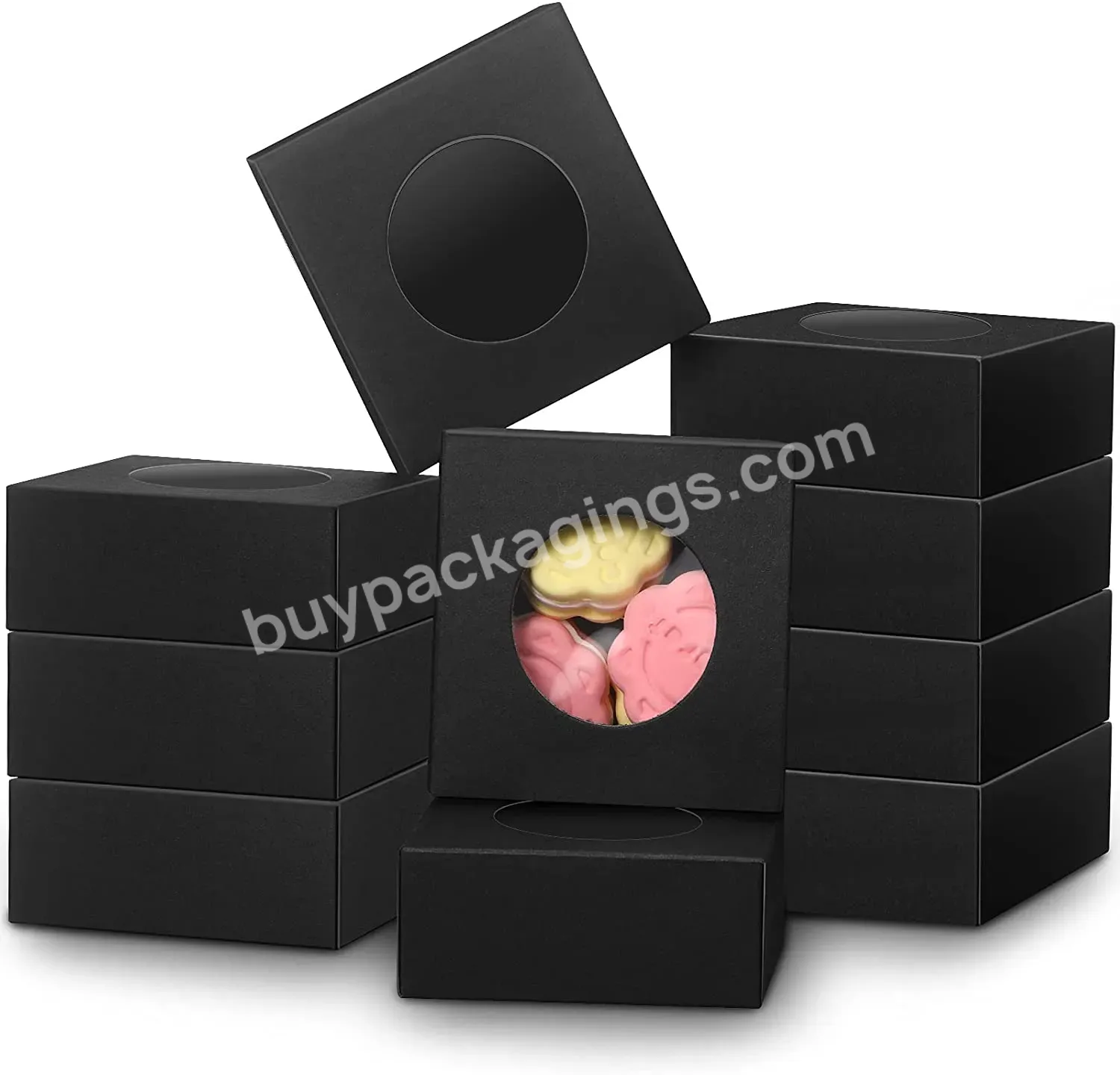 Oem Custom Logo Luxury Flat Packing Easy Folding Cardboard Celebration Party Sweet Gift Box For Candy