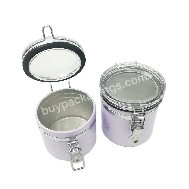 Oem Custom Logo Mask Gel Packaging Tin Aluminum Tin With Pop Lid 100ml 200ml 300ml 400ml 500ml