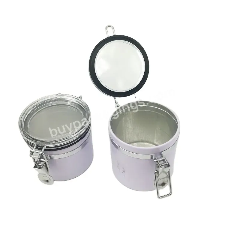 Oem Custom Logo Pop-off Transparent Lid Aluminum Tin For Food Storage