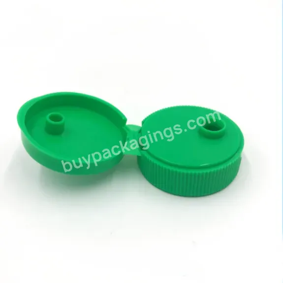 Oem Custom Logo Recycle Pp 38mm Green Ribbed Ketchup Flip Top Lid