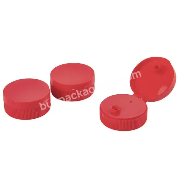 Oem Custom Logo Wholesale Plastic 32mm Flip Top Cap Red For Pet Shampoo Bottle