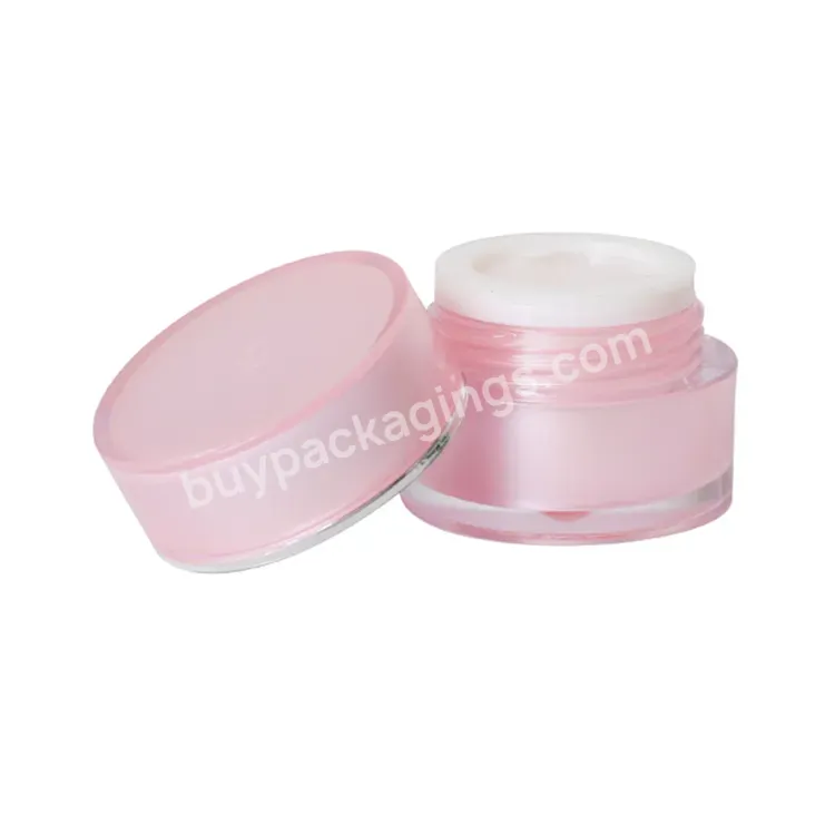 Oem Custom Manufacturer 10ml Cosmetic Luxury Cream Container Empty Macaron Shape Plastic Jar Cream Jar Powder Blush Bottle Lip Balm Container