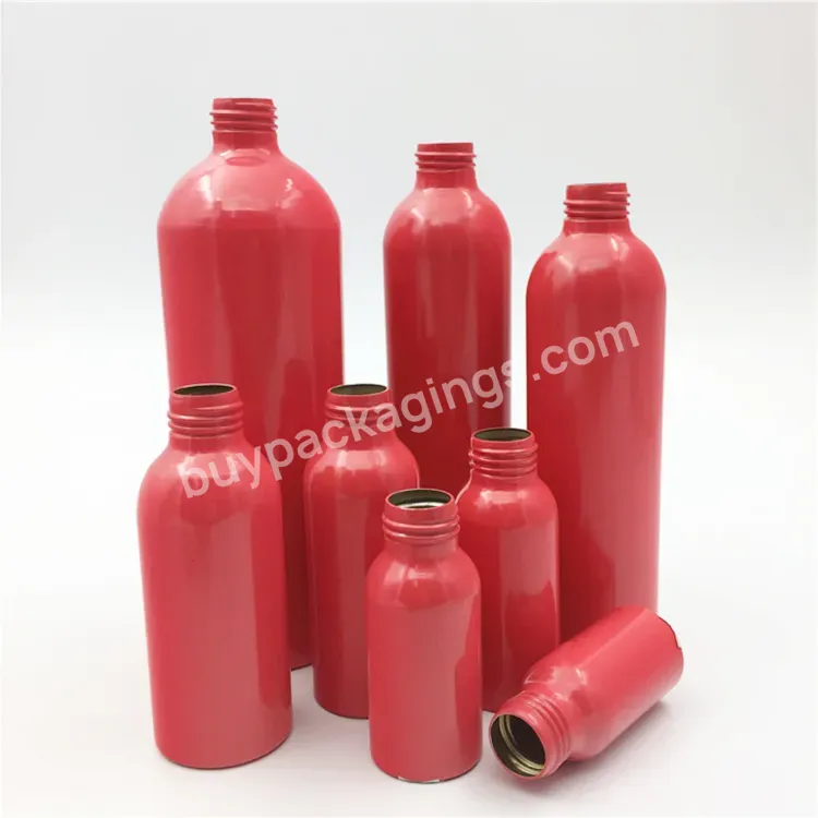 Oem Custom Manufacturer Aluminum Daily Care Bottle With Pump Sprayer 100ml 200ml 300ml Cosmetic Aluminum Lotion Bottle