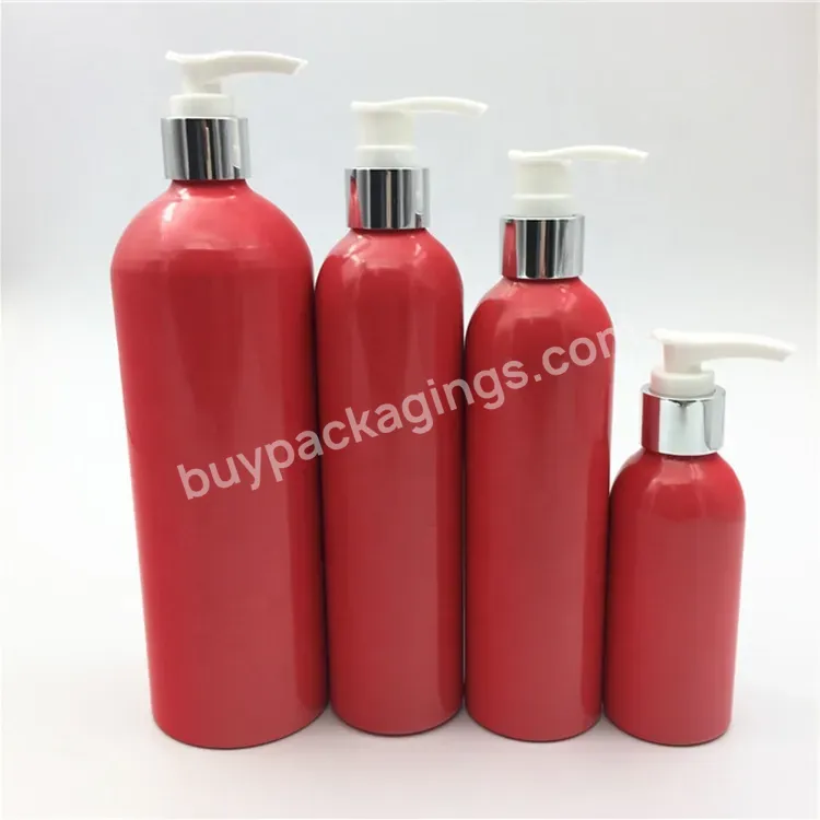 Oem Custom Manufacturer Aluminum Daily Care Bottle With Pump Sprayer 100ml 200ml 300ml Cosmetic Aluminum Lotion Bottle