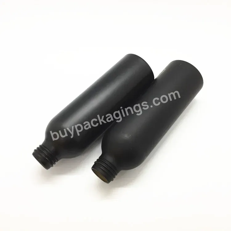 Oem Custom Matte Black Hair Care Empty Aluminum Mist Trigger Spray Bottle Manufacturer/wholesale