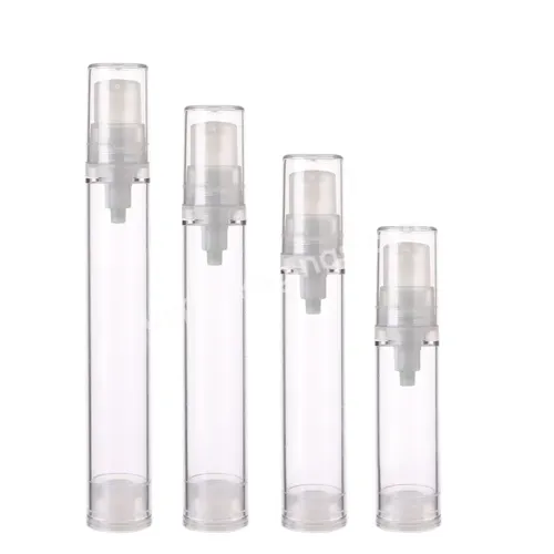 Oem Custom Mini Slim As Transparent Airless Bottle 5ml 8ml 12ml 15ml Airless Cream Bottle For Trial Set