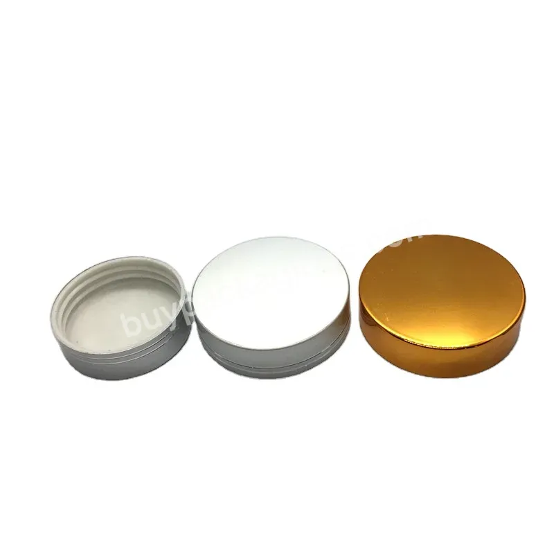 Oem Custom New Type Brushed Gold Silver Aluminum Lid Metal Screw Top For Cosmetic Package