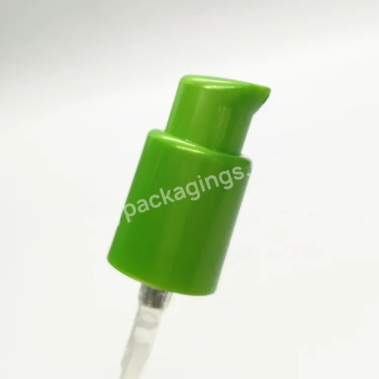 Oem Custom Oem Odm Green 18/415 Plastic Cosmetic Foundation Treatment Pump Cream Pump For Bottle