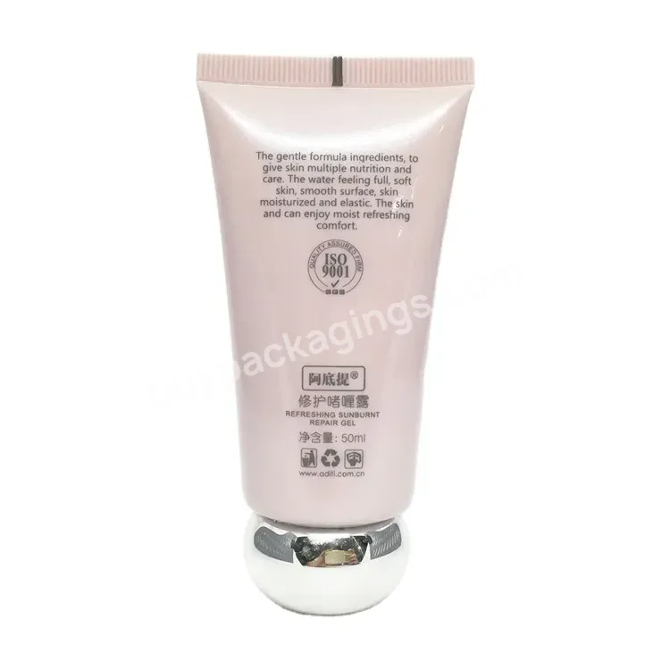 Oem Custom Pe Tube Cosmetic Cream Tube With Silver Ball Screw Lid Cute Baby Cream Tube