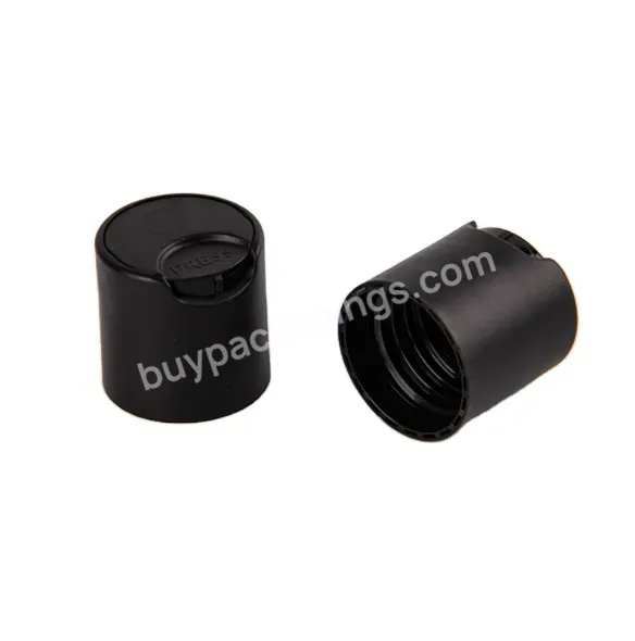 Oem Custom Plastic Matte Finish Black Disc Top Cap 20mm,24mm Manufacturer/wholesale