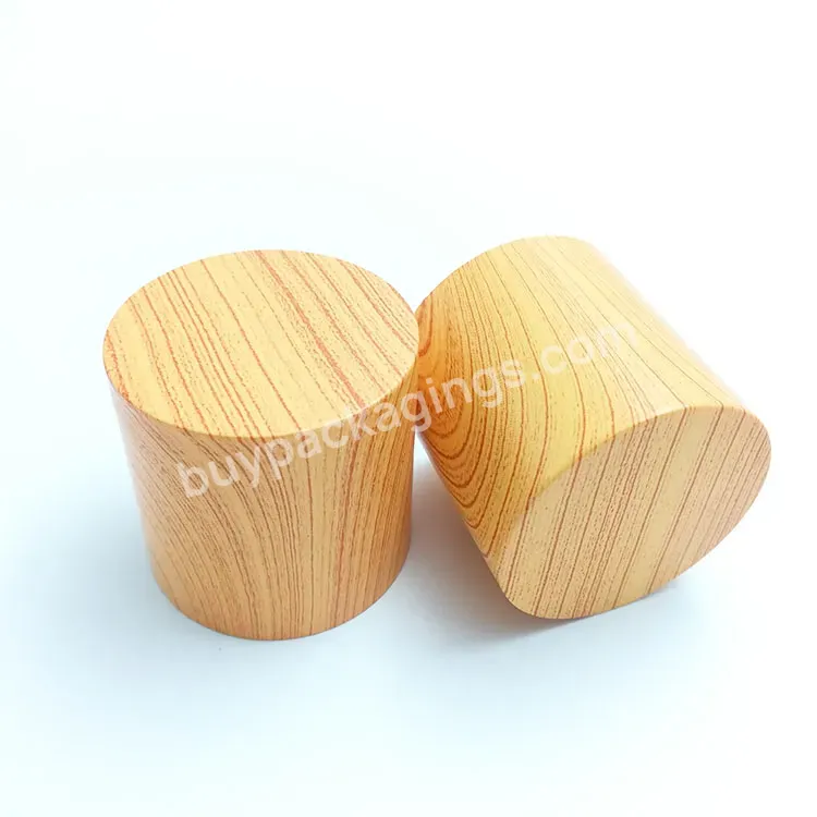 Oem Custom Plastic Perfume Bottle Screw Top Caps / Water Transfer Printing Bamboo Cover Looking Color Pp Bottle Screw Lids Manufacturer/wholesale Manufacturer/wholesale