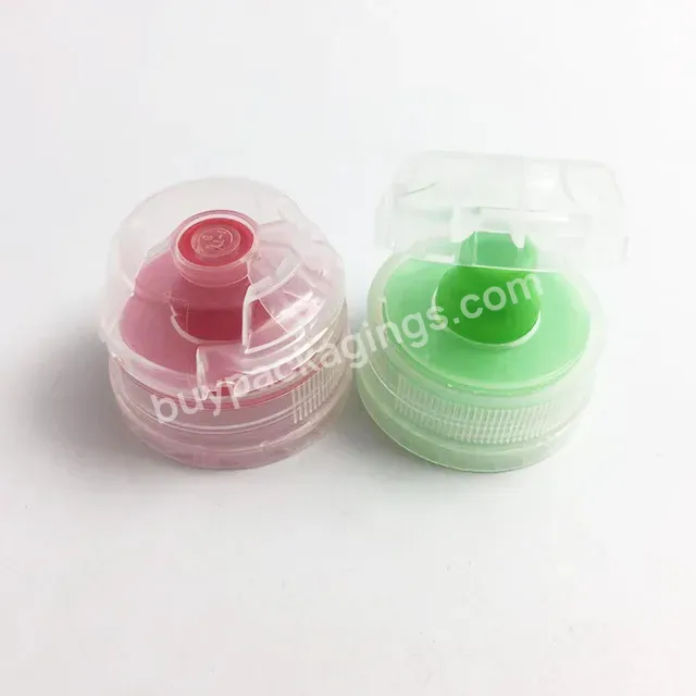 Oem Custom Plastic Sport Water Flip Top Cap 38mm Red Manufacturer/wholesale