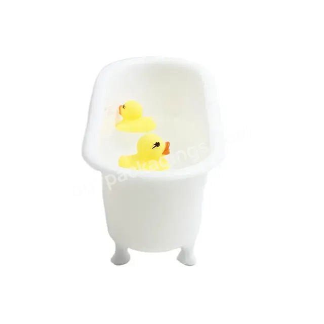 Oem Custom Pocket Size Pp White Container Bathtub Shape Container