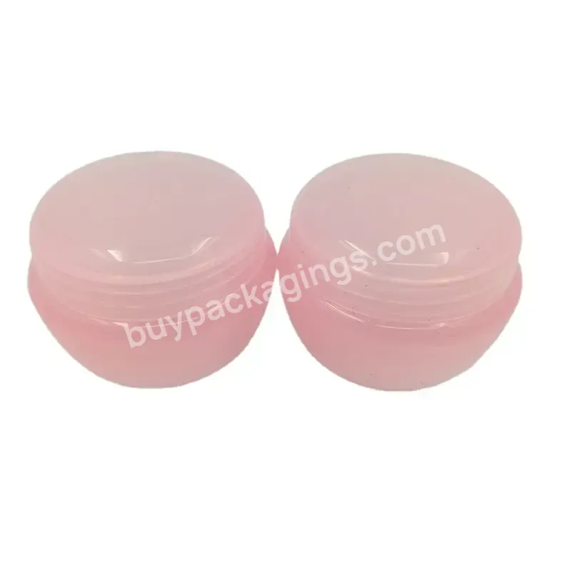 Oem Custom Pp Plastic Cream Jar Pink Color 10g 20g 30g 50g Empty Cosmetic Jar Lip Scrub Container For Sale