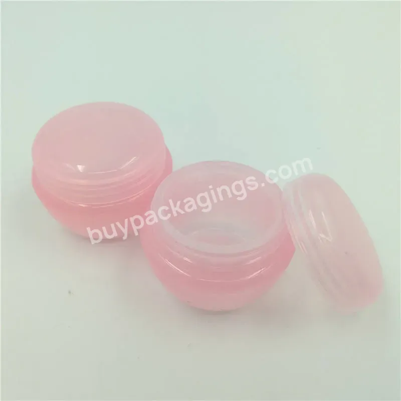 Oem Custom Pp Plastic Cream Jar Pink Color 10g 20g 30g 50g Empty Cosmetic Jar Lip Scrub Container For Sale