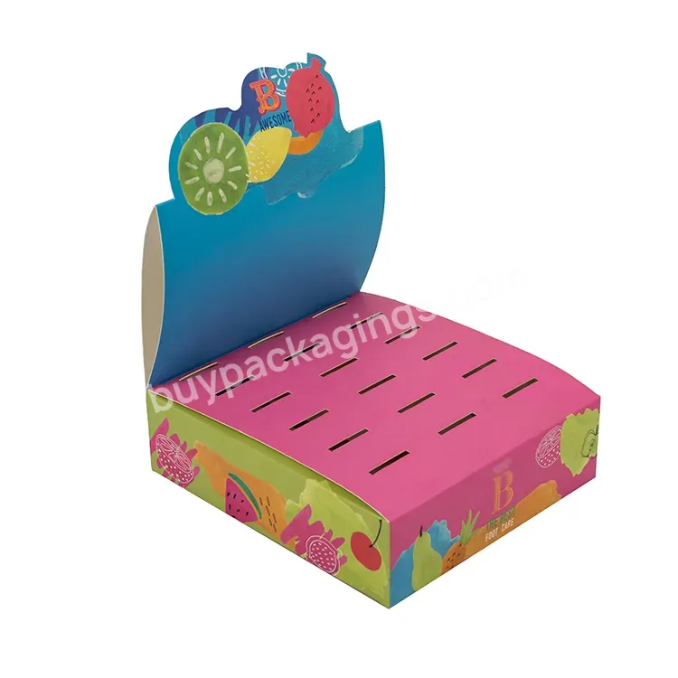 Oem Custom Printed Cosmetic Product Packaging Small Cardboard Paper Counter Display Box