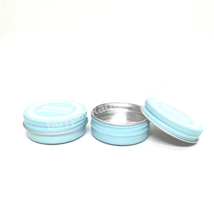 Oem Custom Printed Empty Cosmetic Aluminium Jar Cream Lip Balm Container With Screw Lid Candles Metal Tin