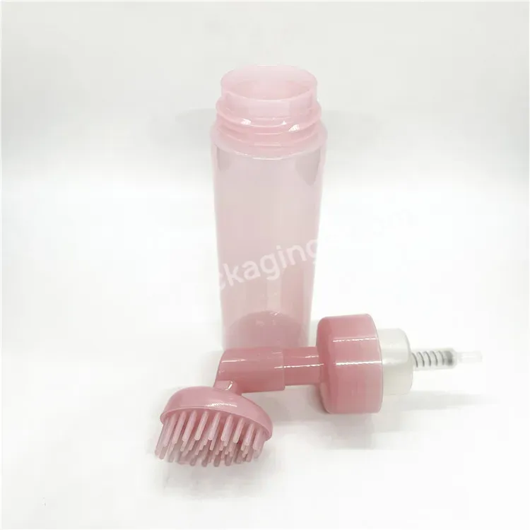 Oem Custom Printing Pet Foaming Face Cleanser Bottle Pink Clear Plastic Soap Dispenser Foam Pump Bottle 150mll